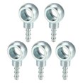 thumbnail image 1 of 12 mm de diámetro Banjo Hose Barb Bolt Accesorios Universal Banjo Fitting Fuel Line Adapter Conector para motocicleta Coche Silver Tone - Paquete de 5, 1 of 1