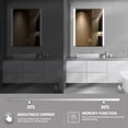 thumbnail image 6 of Lxmons 20''x28'' Aluminum Bathroom Cabinets Wall Mounted With Led Mirror,1 Outlet 2 USB Ports Right Hinged, 6 of 7