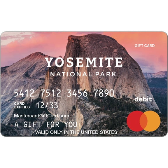 Mastercard® $20-$500 eGift Card Yosemite (Plus $6.84 Purchase Fee) [Email Delivery]