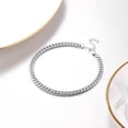 thumbnail image 4 of Pulsera de tobillera PROSTEEL cubana gruesa Acero inoxidable joyería de pie verano Boho, 4 of 6
