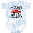 thumbnail image 3 of Inktastic Firefighter Grandpa Plays with Trucks Boys or Girls Baby Bodysuit, 3 of 5