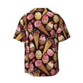 thumbnail image 7 of Picia Ice Cream Cake Men's Linen Shirts Short Sleeve Cuban Beach Shirts Casual Shirts Button Down Shirt for Men Beach Summer Wedding Shirt-Medium, 7 of 7