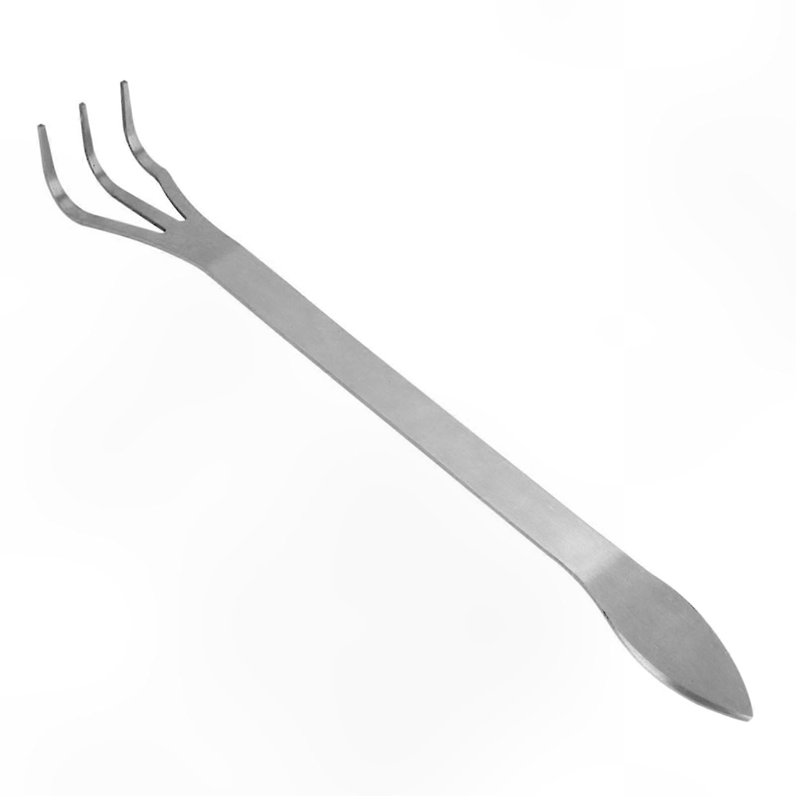 3-Prong Stainless Steel Root Rake for Soil Loosening with Comfort ...