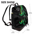 thumbnail image 2 of Honeii Space Dino Cartoon Black rint Leather Backpack,Trendy Leather Backpack,PU Leather Daypack, Ideal for Work, School, Nurse, College & Travel, 2 of 4