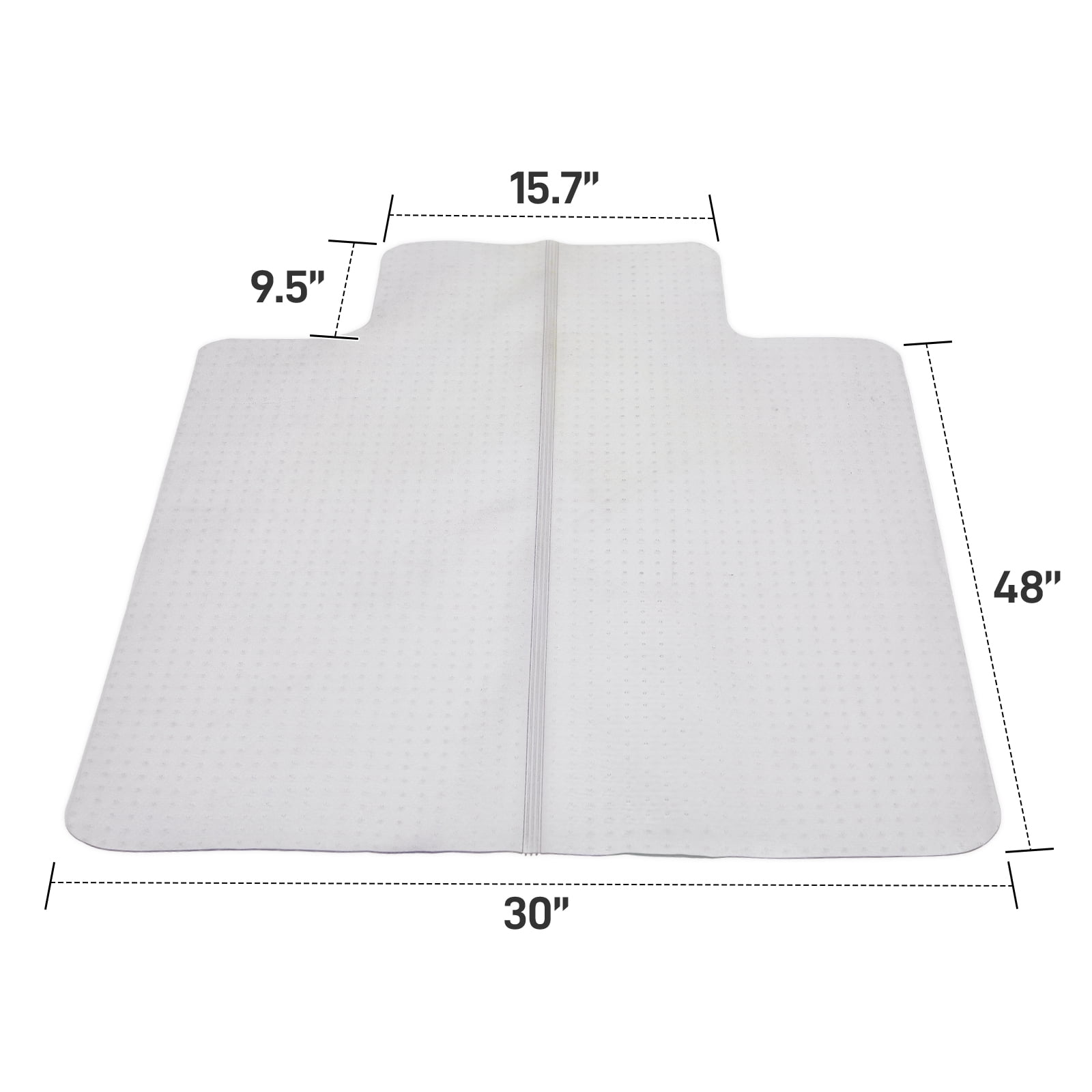 36x48 in Double-Fold PVC Floor Mat with Raised Design