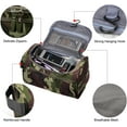 thumbnail image 4 of Vercord Mens Toiletry Bag Wash Travel Small Shaving Dop Kit Shower Bathroom Ditty Hygiene Bag Camo Dark Green, 4 of 6