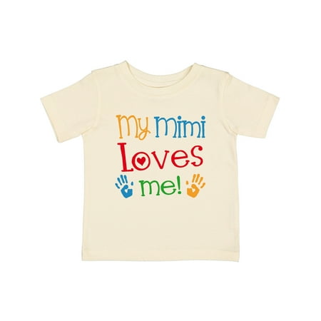 

Inktastic My Mimi Loves Me Cute Gift Baby Boy or Baby Girl T-Shirt