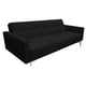 thumbnail image 3 of Sofá Cama Reclinable Paris Lino Negro, Brazos separados, Futon 3 Posiciones EL BAZAR STORE Moderno abotonado, 3 of 7