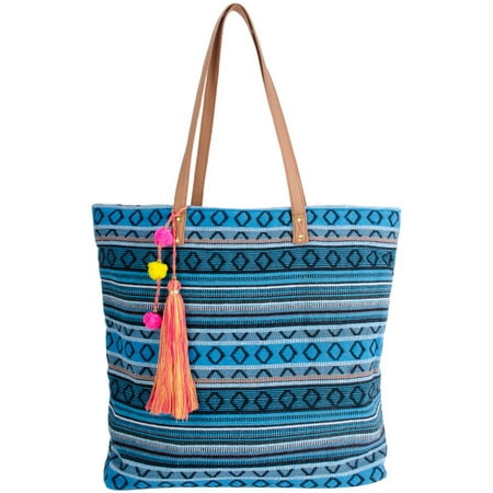 Women's Woven Tote - Walmart.com