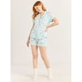 thumbnail image 2 of Joyspun Women's Dreamy Soft Collection Notch Collar Top and Shorts Pajama Set, 2-Piece, Sizes XS-3X, 2 of 6