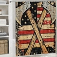 thumbnail image 6 of Orinice American Flag Stars Woodcut Bathroom Decor Set, Colorful Luxurious Graphic Print Polyester Fabric Fashion Shower Curtain with Hooks, 100% Polyester Chic Modern Decor 60x72, 6 of 7