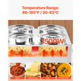 thumbnail image 3 of Dranite Commercial-Grade 4-Pot Soup Warmer Station Four 6.34Qt (6L) Insulated Soup Kettles with Adjustable Warming Plates, Ideal for Buffets, Catering, and Restaurants, 3 of 6