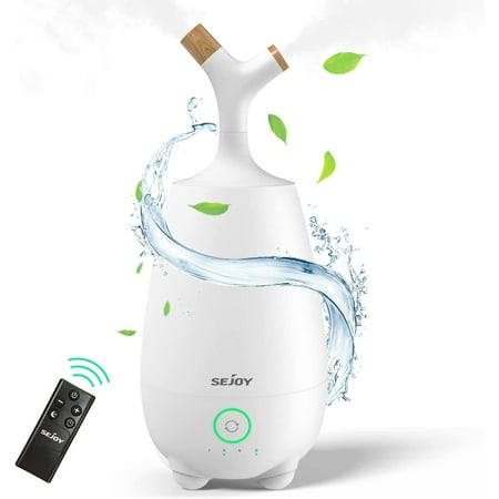 

Humidifiers for Large Room 5L Ultrasonic Cool Mist Humidifier for Bedroom Cute Humidifier Ultra Quiet Top Fill Air Humidifier for Baby Plants with Essential Oil Diffuser and Remote Control White