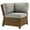 Gray-Brown, variant on Crosley Furniture Bradenton Wicker Outdoor Sectional Corner Chair in Navy/Gray