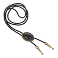 thumbnail image 1 of Corbata de bolo vintage Hugo Bronce PU cuero, 1 of 7