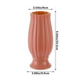 thumbnail image 3 of Iumwxz Blue Plastic Imitation Glazed Vase for Flower Arrangements 9.65 Inch Tall Decorative Vase for Dried Flowers Home Decor for Living Room TV Cabinet Tabletop Centerpiece, 3 of 6