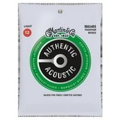 Martin Strings MA550S-U Authentic Acoustic Marquis Silked 92-8 Bronze Guitar Strings - Medium