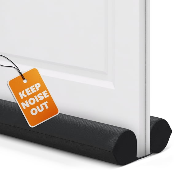 Everlasting Comfort Under Door Premium Draft Guard for Doors 30"-36", Dual Foam Insulation for Noise, Dust & Air Blocking, Sleek Slide-On Design