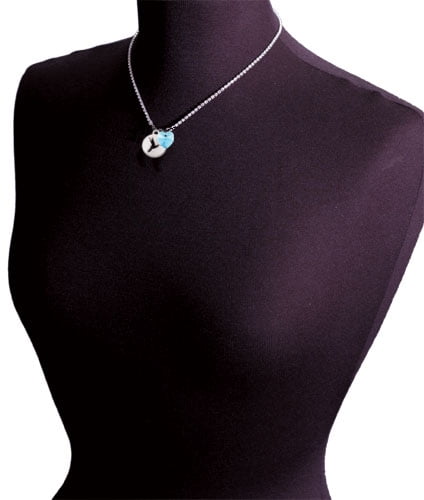 18+1 Brown Crystal Sparkle Spinner Custom Crystal Heart Sophia Necklace