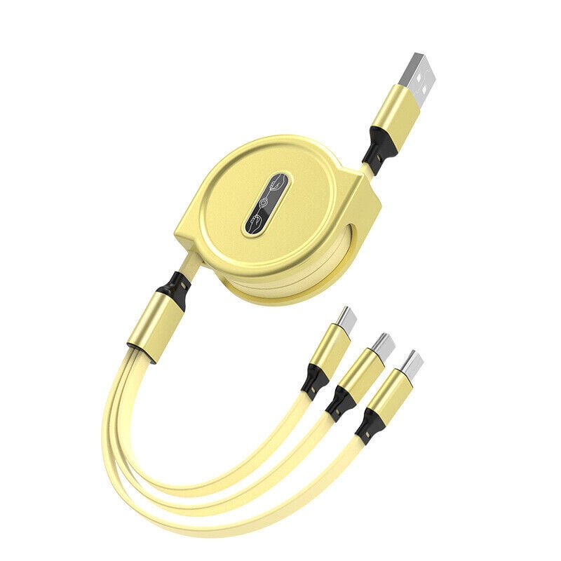 Apple/Android/Type-c Charging Cable 3 in 1 Retractable Data Cable Mobile Phone Retractable Charging Cable