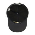 thumbnail image 5 of BET Dad Hat, Gold Logo Adjustable Baseball Cap with Curved Brim, Black, One Size, 5 of 5