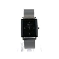 thumbnail image 1 of Mens Luxury Metal Shark Mash Metal Band Rectangular Designer Wrist Watch Silver Black, 1 of 4