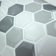 thumbnail image 7 of Gray Hexagon Tile Peel and Stick Backsplash, 7 of 7