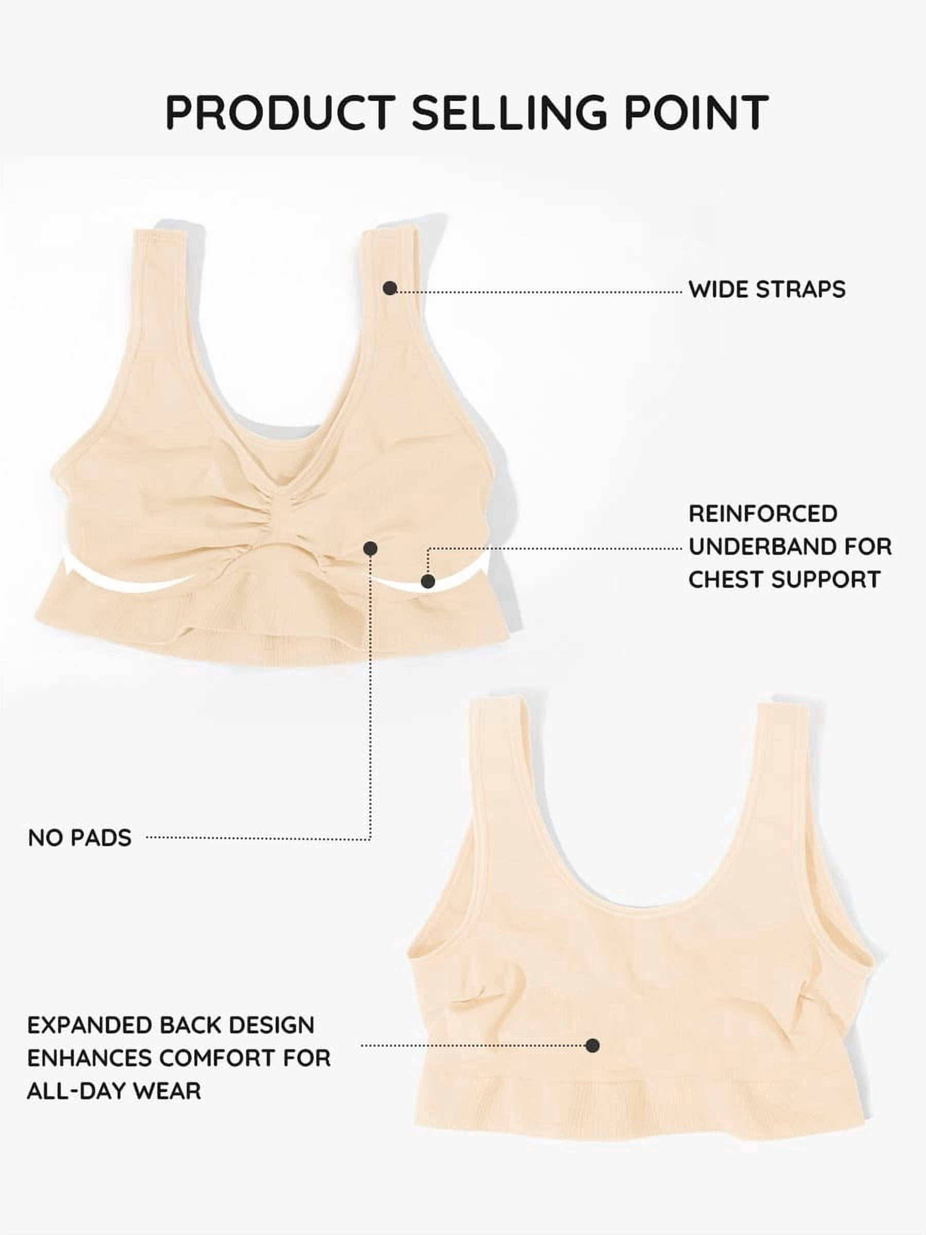 FeelinGirl Women’s Seamless Wireless Full Coverage Bra