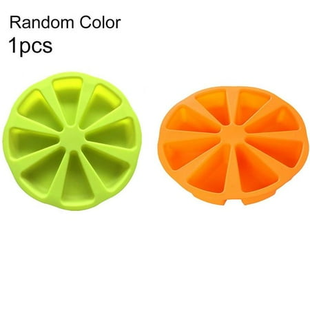 

Silicone 8 Triangle Portion Cavity Cake Mold Slices Pan Pastry Pizza R9W7