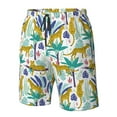 thumbnail image 5 of Naloa Summer Leopard Men's Beach Shorts, Surfing shorts, Swim trunks, Quick Dry Swim Trunks for Surfing Beach Fun - 3X-Large, 5 of 9