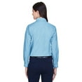 thumbnail image 2 of The Harriton Ladies Long Sleeve Oxford Shirt with Stain-Release - LIGHT BLUE - L, 2 of 4