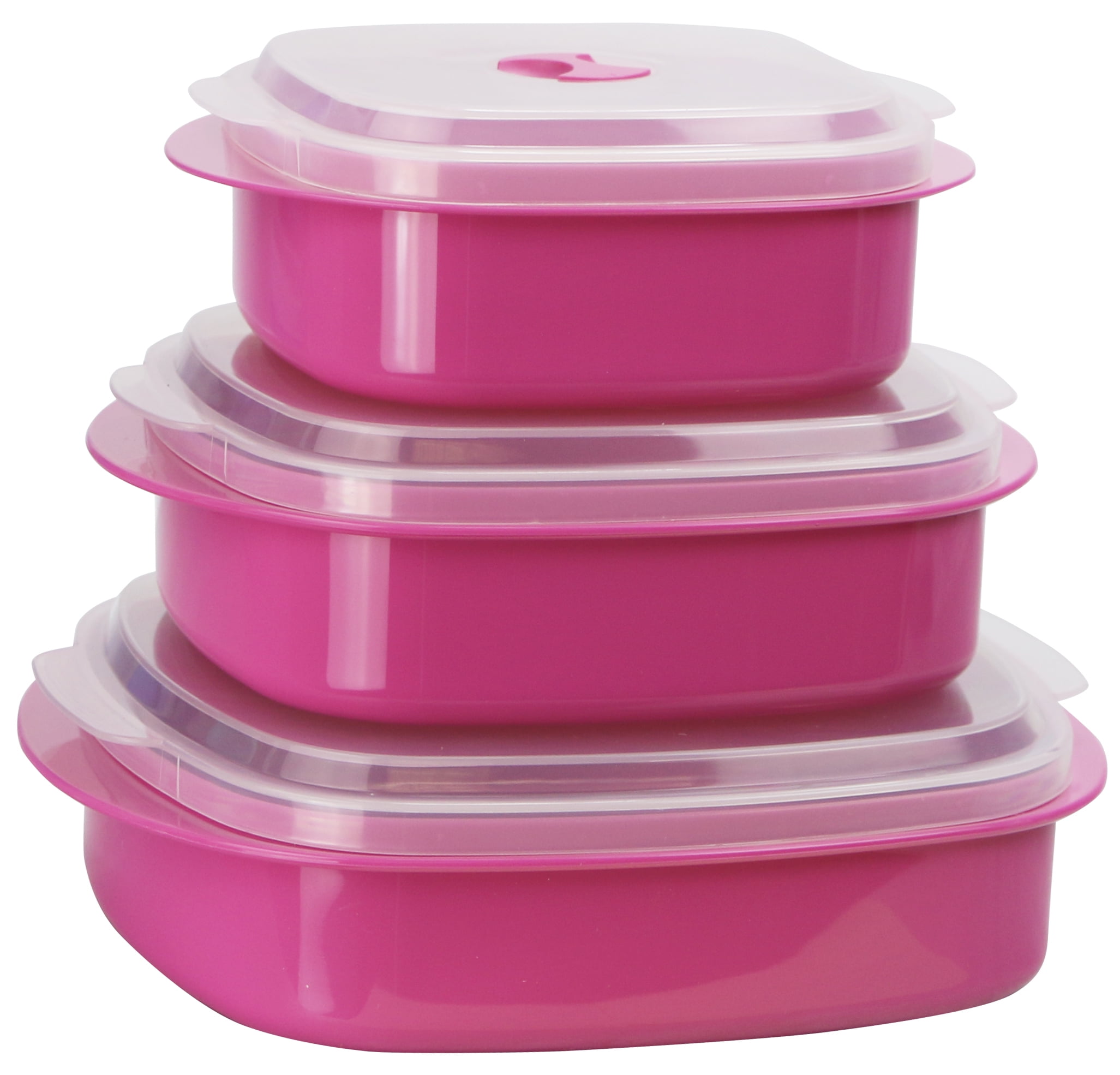 Calypso Basics, Microwave Cookware/ Storage Set, Magenta