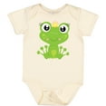 thumbnail image 3 of Inktastic Cute Frog, Green Frog, Frog Princess, Crown Girls Baby Bodysuit, 3 of 5