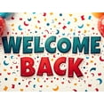 thumbnail image 4 of Welcome Back Banner for Office School Decorations with Balloons Colorful Pencils Party Supplies and Festive Backdrop for Event Celebration Classroom Decor, 4 of 4