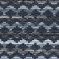 thumbnail image 6 of SAFAVIEH Montauk Harding Geometric Striped Cotton Area Rug, Turquoise/Blue/Black, 6' x 6' Square, 6 of 6