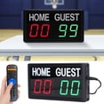 thumbnail image 3 of Digital Scoreboard Portable Electronic Scoreboard with Remote, Game Score LED Rechargeable Battery and Remote Control Tabletop Scoreboard for Indoor Games and Sports, 3 of 9