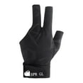 thumbnail image 3 of BAOSITY 3 Fingers Billiard Glove Elastic Glove Breathable Anti Slip Adults Left Hand Snooker Glove Pool Cue Glove for Indoor Practice Black, 3 of 8