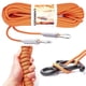 thumbnail image 4 of Cuerda de escalada de roca estática libre de 12mm, cuerda de estática de 10M/32 pies equipo de escalada de cuerda de paracaídas naranja, 4 of 9