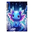 thumbnail image 5 of joogoo A5 Spiral Journal Notebook Galaxy Axolotl Night College Ruled Notebooks 8.3" x 5.7" 2 PCs, 5 of 8
