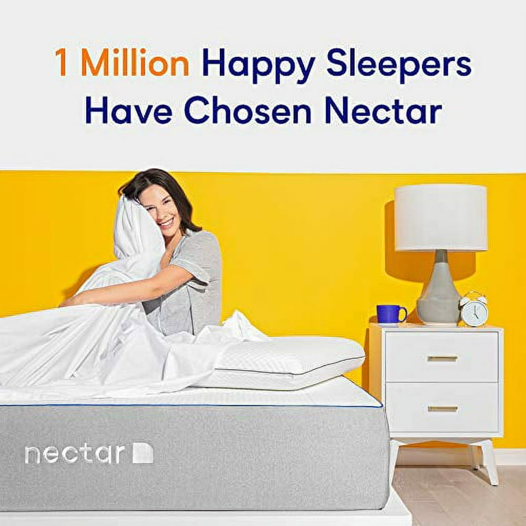 Nectar Full Mattress 2 Free Pillows Gel Memory Foam Mattress CertiPUR US Certified Foams Forever Warranty Walmart