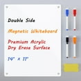 Whiteboard Fridge Dry Erase Board, Acrylic Glossy White