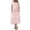 #0386-Pink, variant on Womens Two Piece Sets Peter Pan Collar Short Sleeve Top High Waist Skirt Midi Skirts Outfits Casual Boho Style Gift