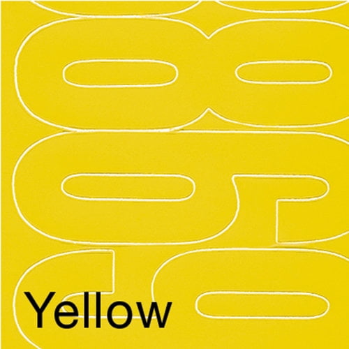 Permanent Adhesive Vinyl Numbers 4" 49pk Yellow for sale online 