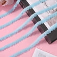 thumbnail image 4 of 10 Yards Stretch Trim Elastic Lace Ribbon 13mm Wide Lingerie Edge Trimming Flower Pattern Crocheted Fringe for DIY Sewing Crafts Garment Gift Wrapping Wedding Supplies Sky Blue Blue, 4 of 9