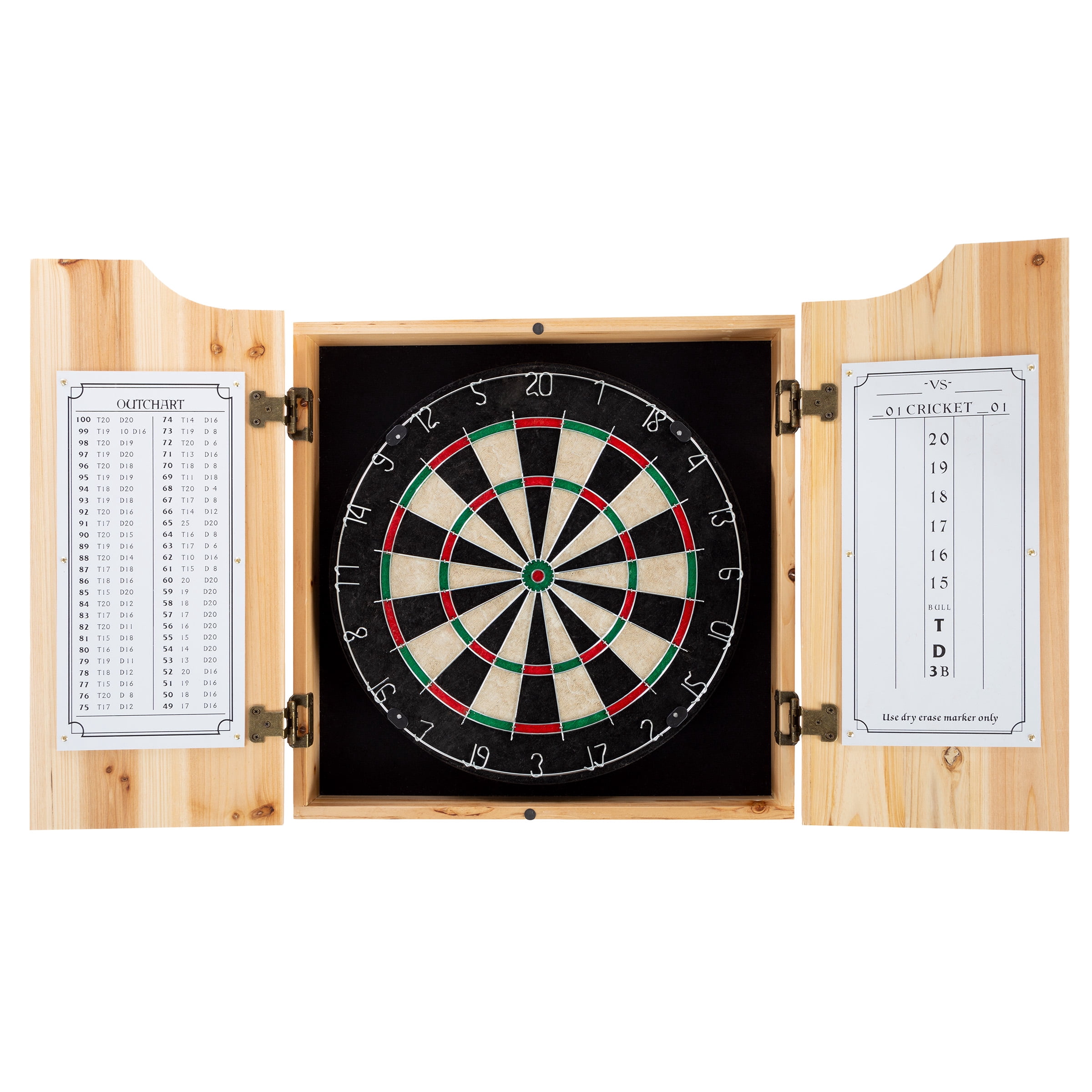 Detroit Pistons Hardwood Classics Dart Board Cabinet Set with 6 Steel Tip Darts