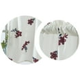 thumbnail image 3 of Lubelski Solid Color Flower Window Balcony Short Curtain Kitchen Valance Drape Home Decor Kitchen Curtain Coffee Short Curtain Door Decor, 3 of 6