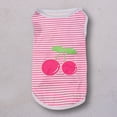thumbnail image 5 of Pet Shirt Cartoon Animal Pattern Fruit Printing - Stripe Pet Dog Sleeveless Coat Clothes - for Home Wear, 5 of 8