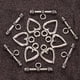 thumbnail image 3 of 50X Tibetan Antique Sier Heart Toggle Clasps Great DIY Findings T Bar 24mm Baoblaze Corazón corchetes de la palanca, 3 of 8