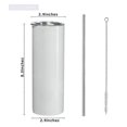 thumbnail image 5 of Sublimation Tumblers 20 Oz Skinny Straight,Stainless Steel Sublimation Blanks Skinny Tumbler,with L, 5 of 5