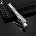 thumbnail image 2 of Eosunjian 1Pc Men Simple Plain Skinny Necktie Tie Bar Clip Clasp Business Accessory Gift Silver, 2 of 6